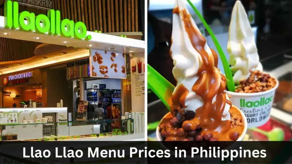Llao Menu Prices in Philippines