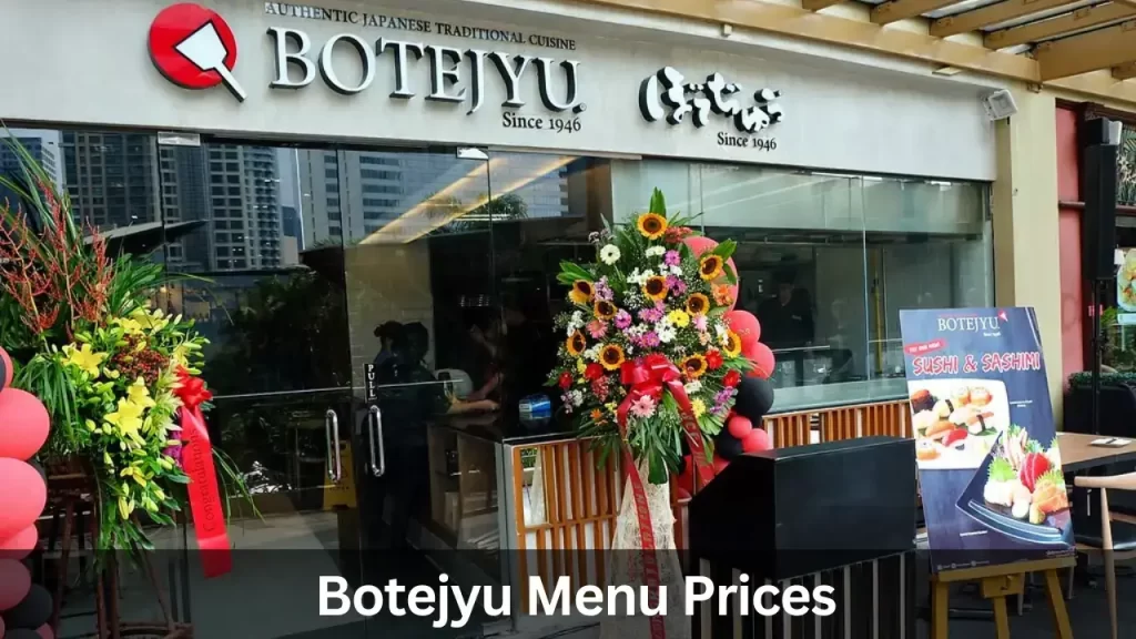 Botejyu Menu Prices in Philippines
