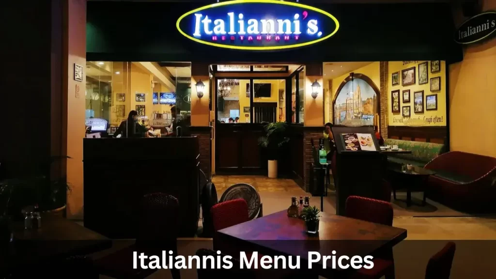 Italiannis Menu Prices in Philippines
