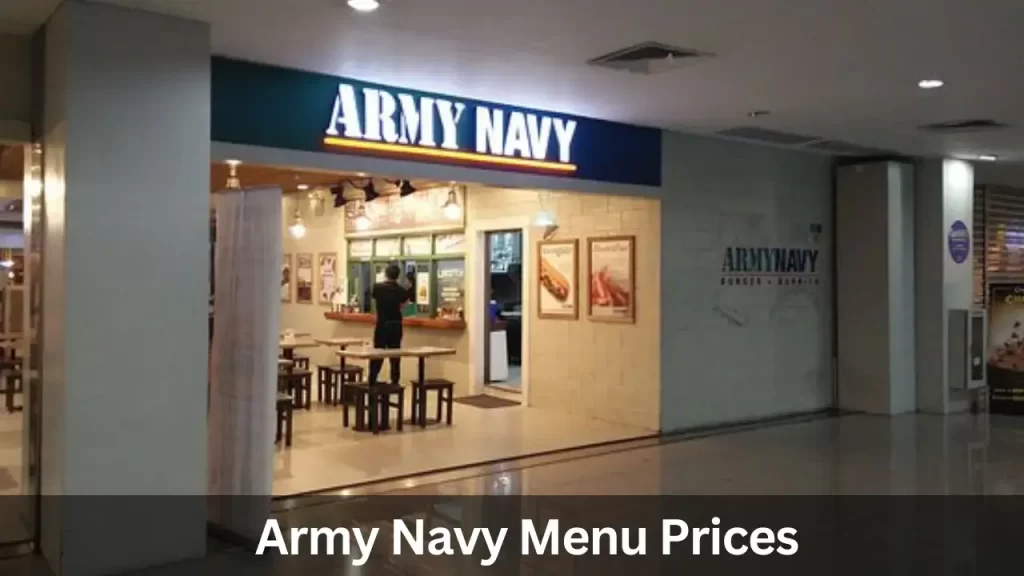 Army Navy Menu Prices in Philippines