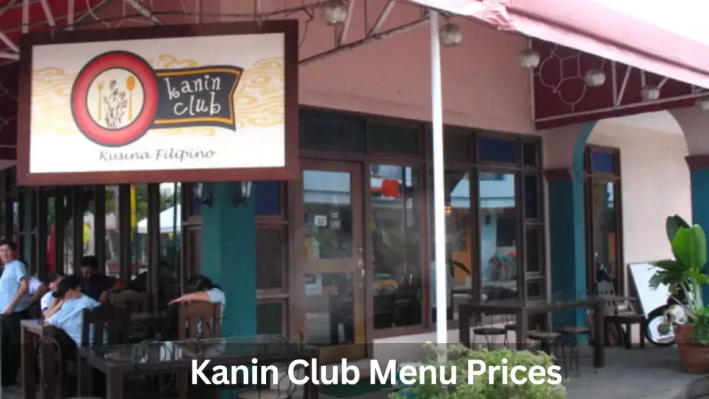 Kanin Club Menu Prices in Philippines