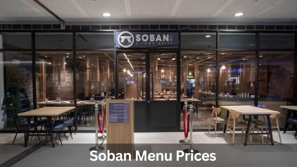Soban Menu Prices in Philippines