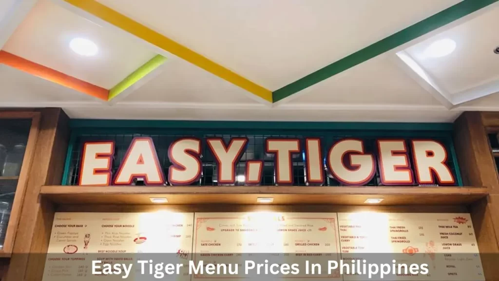 Easy Tiger Menu Prices